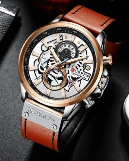 Montre pour Homme Curren 8380 Marron Rosé