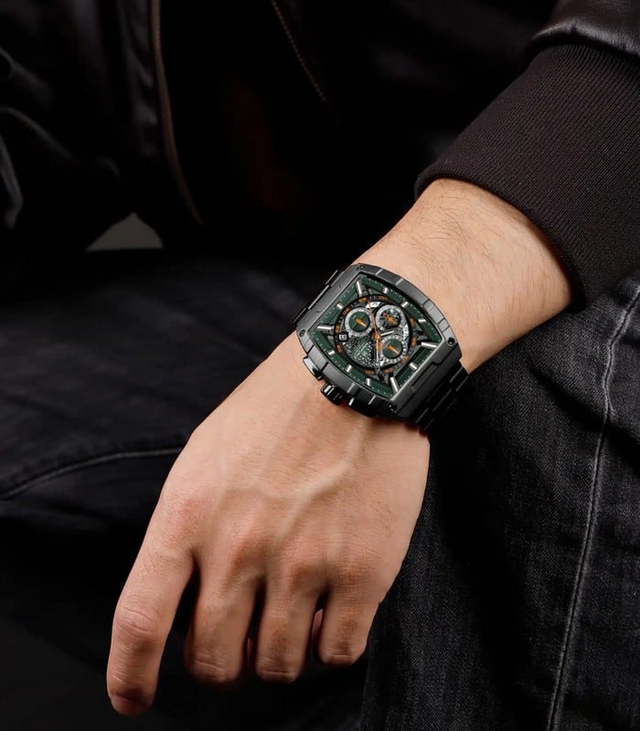 Montre pour Homme Naviforce NF8066 Noir Fond Vert – Image 3