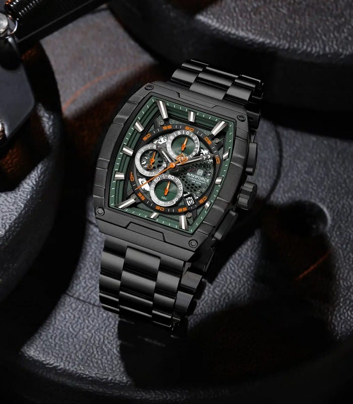 Montre pour Homme Naviforce NF8066 Noir Fond Vert – Image 2