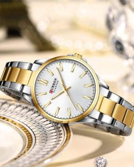 Montre pour Femme Curren 9090L Argent Doré