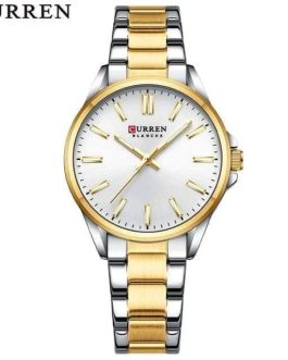 Montre pour Femme Curren 9090L Argent Doré