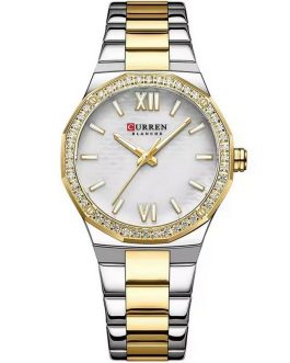 Montre pour Femme Curren 9103 Doré Fond Blanc