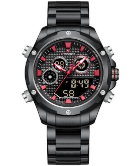 Montre pour Homme Naviforce NF9217 Noir Fond Rouge