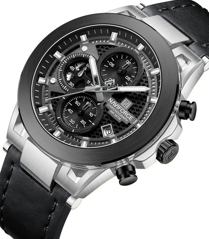 Montre pour Homme Naviforce NF8073 Noir Argent – Image 4