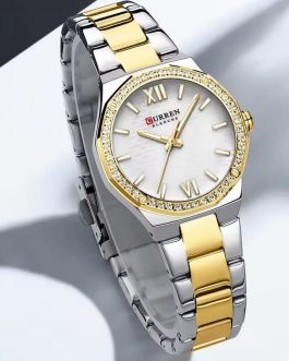Montre pour Femme Curren 9103 Doré Fond Blanc