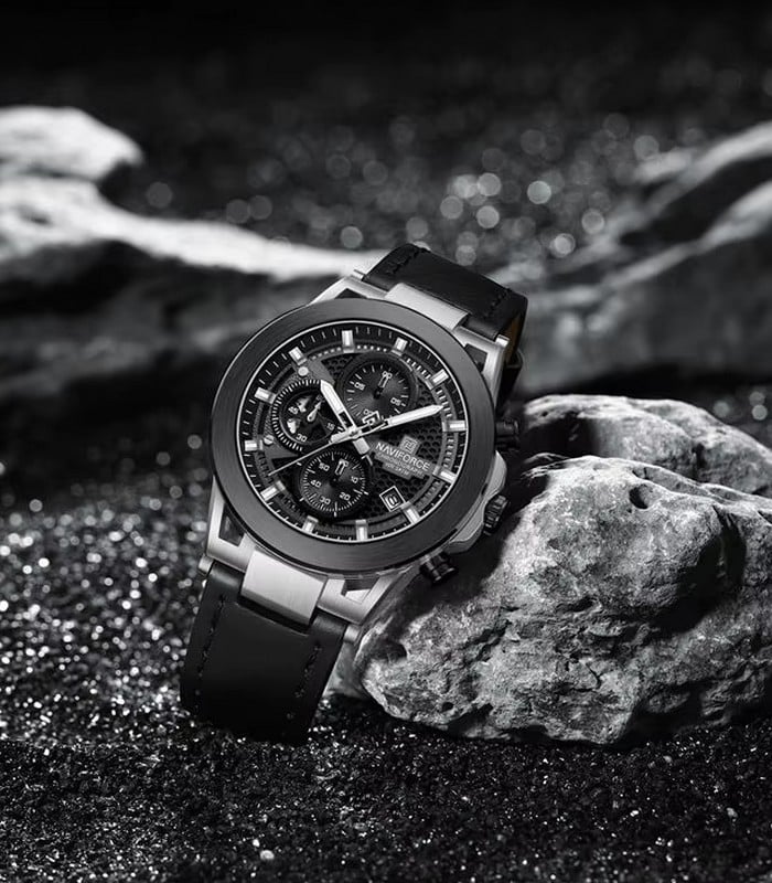 Montre pour Homme Naviforce NF8073 Noir Argent – Image 2