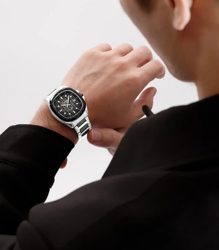 Montre pour Homme Naviforce NF9240 Argent Fond Noir – Image 3
