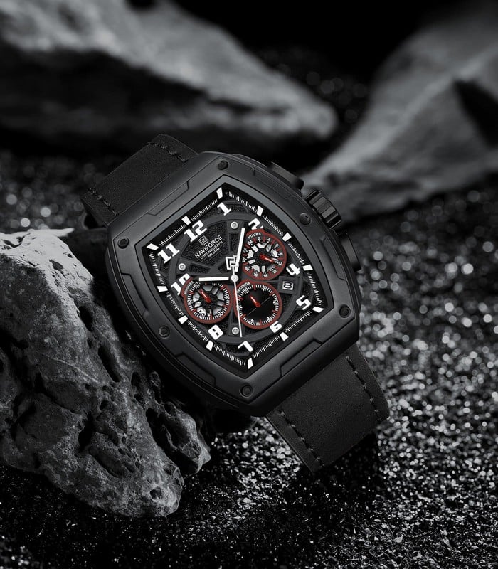 Montre pour Homme Naviforce NF8053 Noir Blanc – Image 2