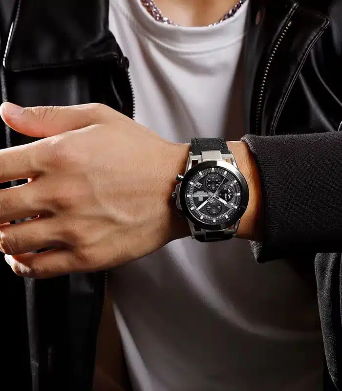Montre pour Homme Naviforce NF8073 Noir Argent – Image 3