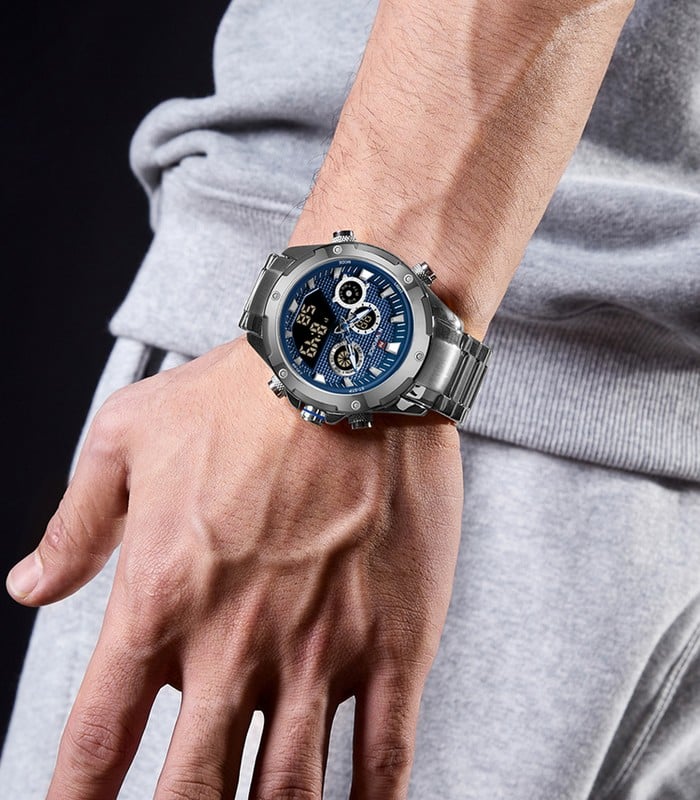 Montre pour Homme Naviforce NF9217 Argent Fond Bleu – Image 2
