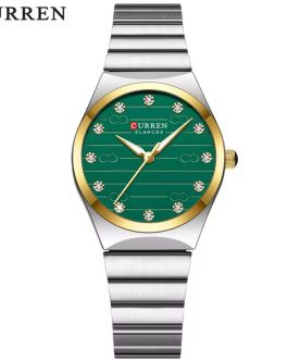 Montre pour Femme Curren 9110 Argent Fond Vert