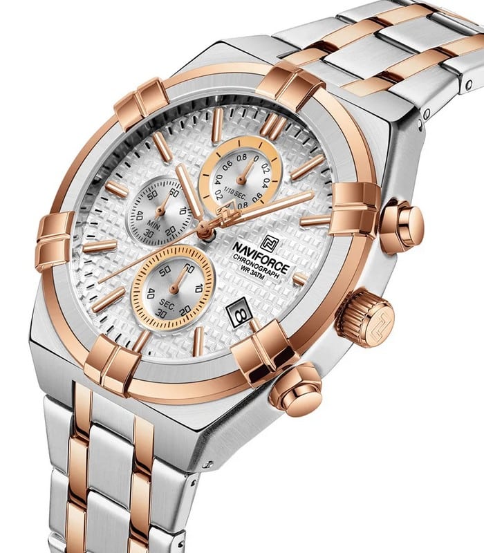 Montre pour Homme Naviforce NF8042 Argent Rosé – Image 10