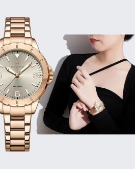 Montre pour Femme Naviforce NF5022 Rosé Fond Marron