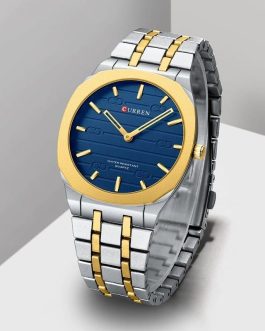 Montre pour Homme Curren 8444 Argent Fond Bleu