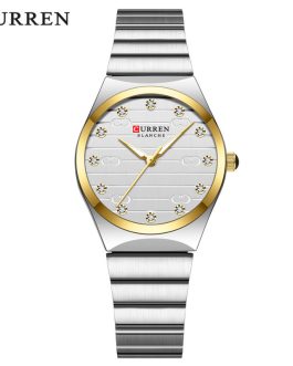 Montre pour Femme Curren 9110 Argent Fond Blanc