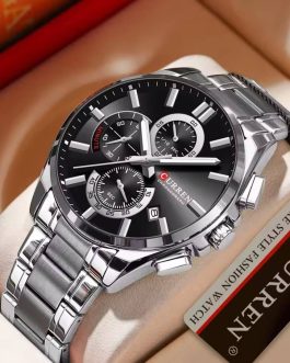 Montre pour Homme Curren 8475 Argent Fond Noir