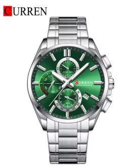 Montre pour Homme Curren 8475 Argent Fond Vert