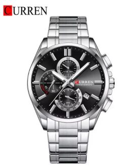 Montre pour Homme Curren 8475 Argent Fond Noir