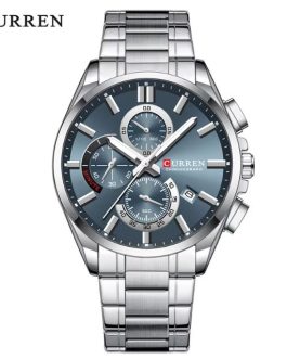 Montre pour Homme Curren 8475 Argent Fond Bleu