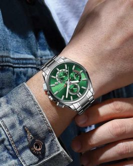 Montre pour Homme Curren 8475 Argent Fond Vert