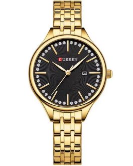 Montre pour Femme Curren 9099 Doré Fond Noir