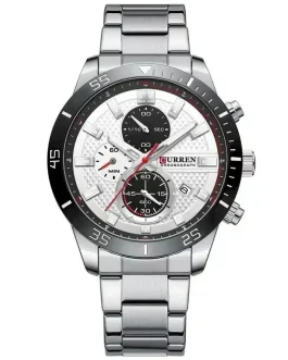 Montre pour Homme Curren 8417 Argent Fond Blanc