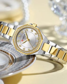 Montre pour Femme Curren 9100 Argent Fond Blanc
