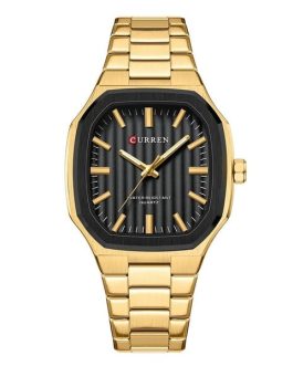 Montre pour Homme Curren 8458 Noir Doré