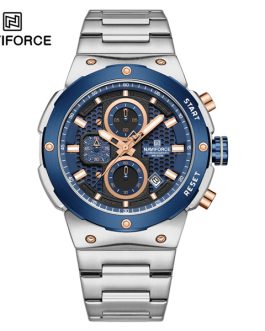 Montre pour Homme Naviforce NF8072 Argent Fond Bleu