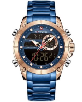 Montre pour Homme Naviforce NF9163 Bleu Doré