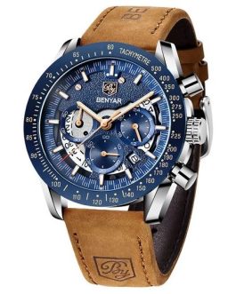 Montre pour Homme BENYAR 5120 Argent Fond Bleu