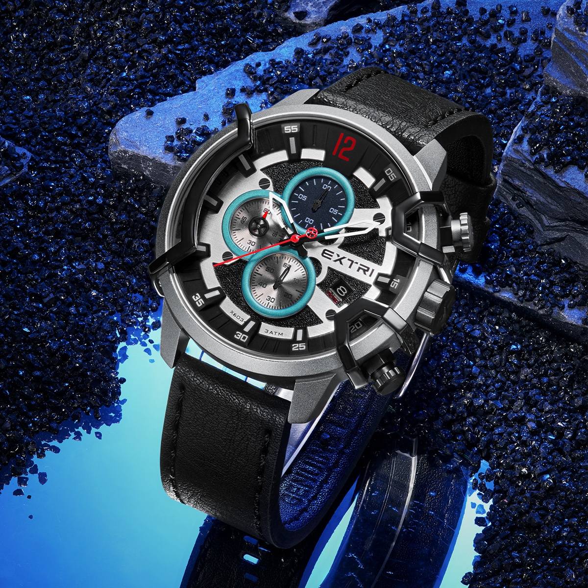 Montre pour Homme EXTRI 6034 Noir – Image 2