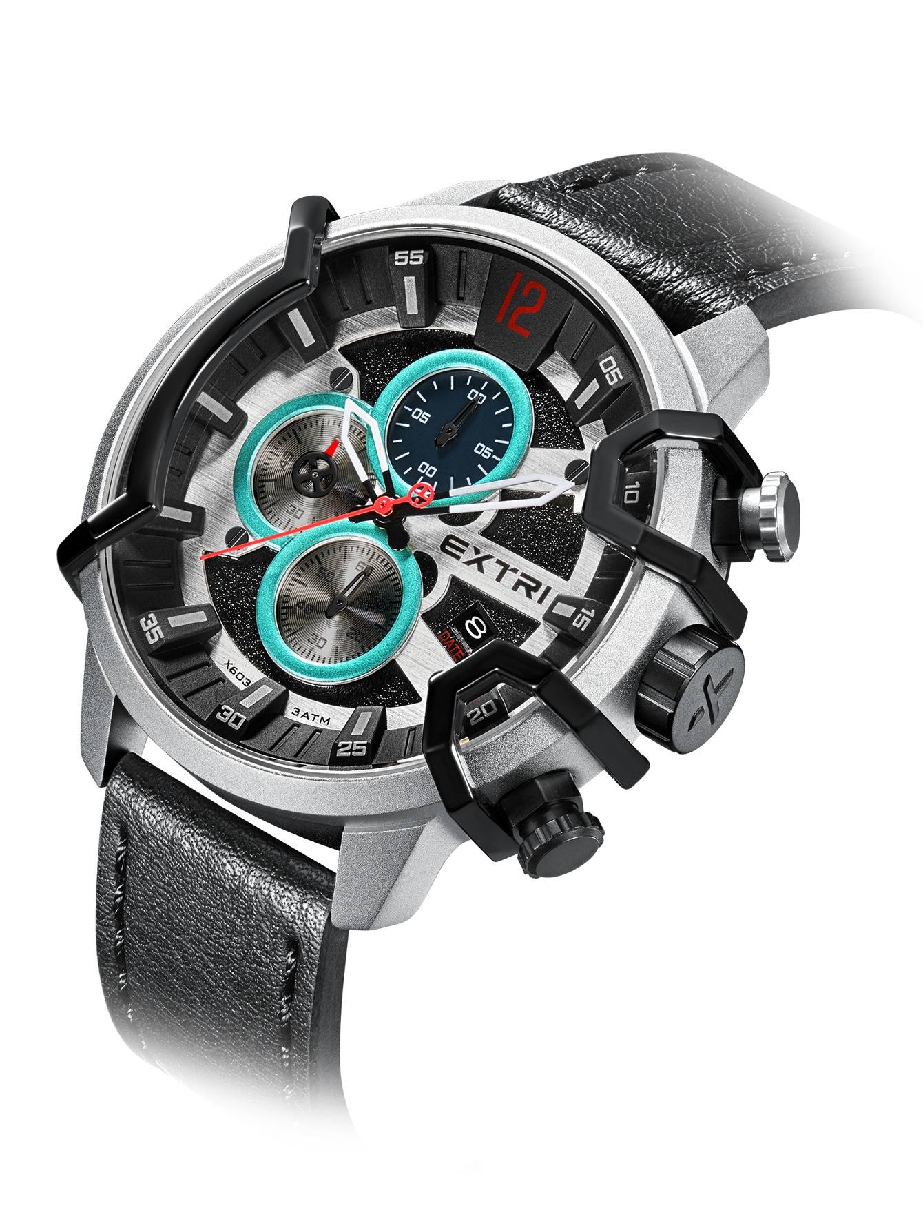 Montre pour Homme EXTRI 6034 Noir – Image 6
