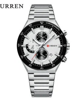 Montre pour Homme Curren 8481 Argent Fond Blanc