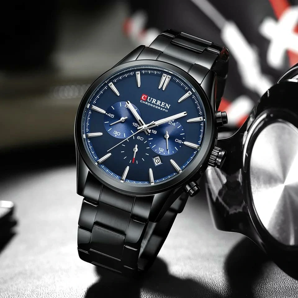 Montre pour Homme Curren 8446 Noir – Image 2