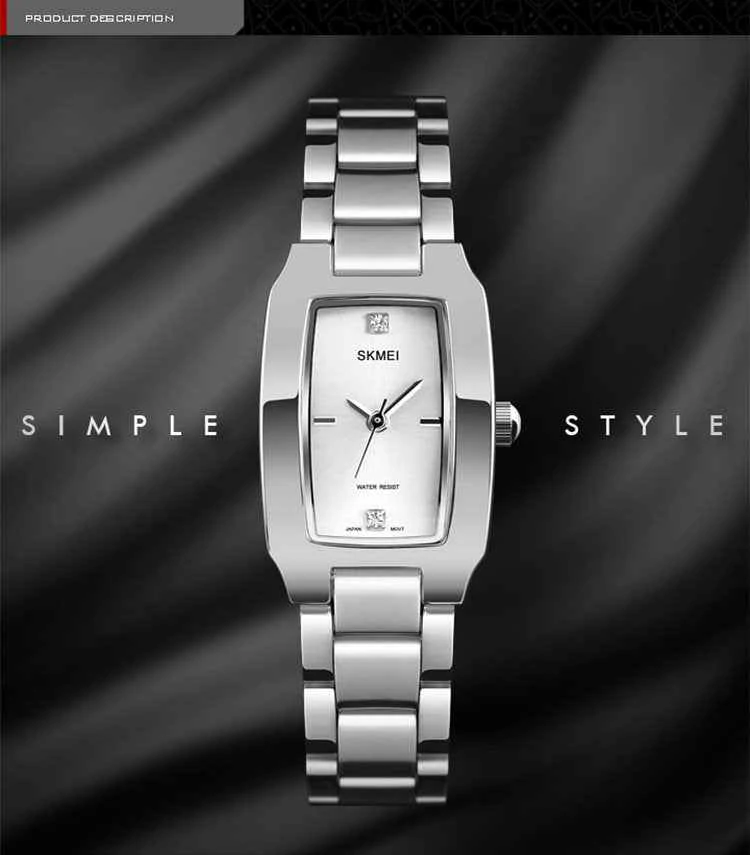 Montre pour Femme SKMEI 1400 Argent – Image 3