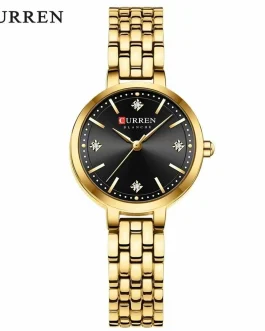 Montre pour Femme Curren 9106 Doré fond noir
