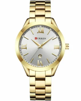 Montre pour Femme Curren 9007 Doré Fond Blanc