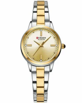 Montre pour Femme Curren 9094 Argent Fond Doré
