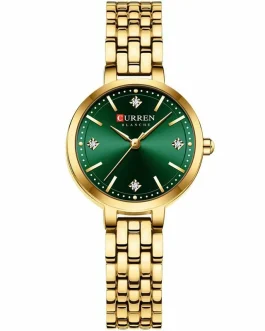 Montre pour Femme Curren 9106 Doré Fond Vert