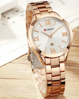 Montre pour Femme Curren 9007 Rosé Fond Blanc