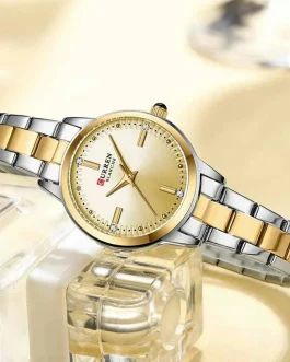 Montre pour Femme Curren 9094 Argent Fond Doré