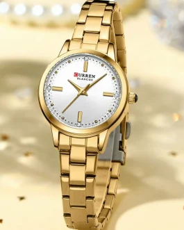 Montre pour Femme Curren 9094 Doré Fond Blanc
