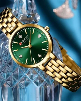 Montre pour Femme Curren 9106 Doré Fond Vert