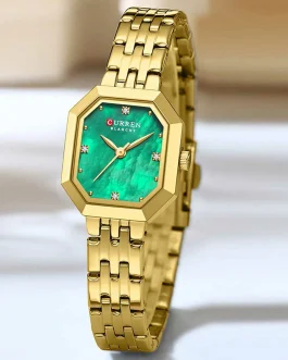 Montre pour Femme Curren 9108 Doré Fond Vert