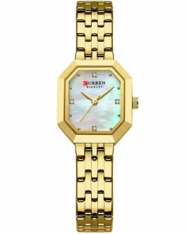 Montre pour Femme Curren 9108 Doré Fond Blanc