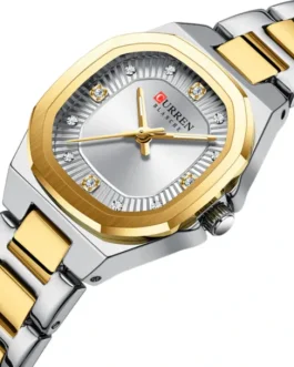 Montre pour Femme Curren 9104 Argent Doré