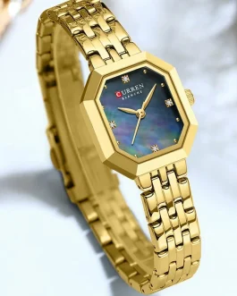 Montre pour Femme Curren 9108 Doré Fond Noir