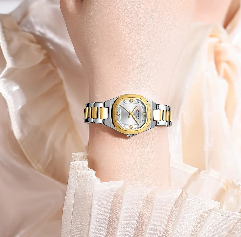 Montre pour Femme Curren 9104 Argent Doré – Image 3