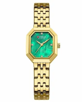 Montre pour Femme Curren 9108 Doré Fond Vert